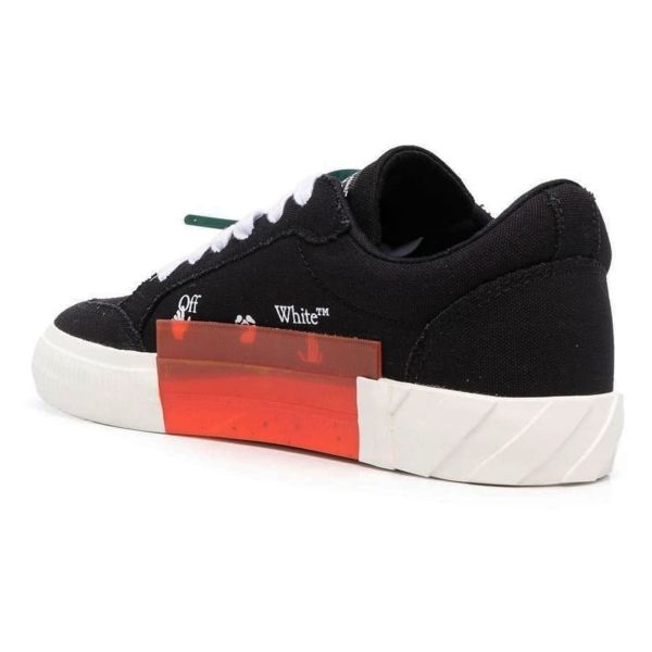 Кеды Off White Low Vulcanized Canvas Black White.