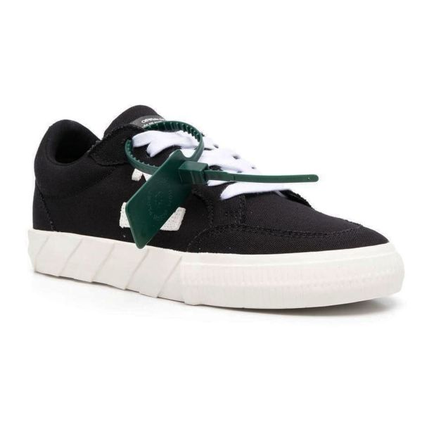 Кеды Off White Low Vulcanized Canvas Black White.
