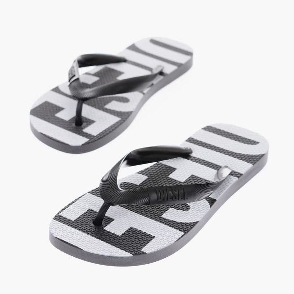 Шлепанцы Diesel SA-Briian W R Black/White.