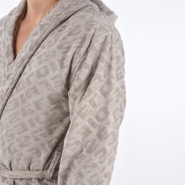 Халат Diesel 3D Logo Cappuccio 011 Grey.
