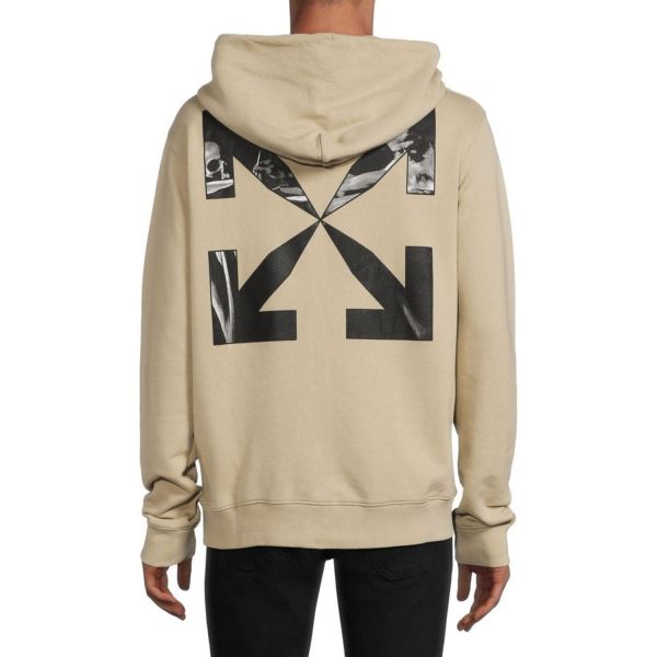 Zip-Худи Off White Caravag Arrow Slim Zip Hod Dark Sand Black.