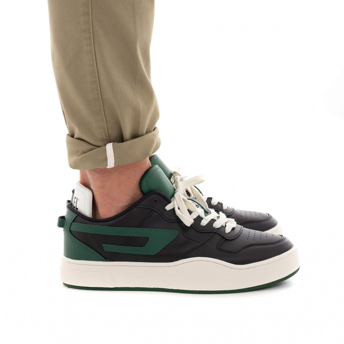 Кеди Diesel S-Ukiyo Low Black/Jolly Green