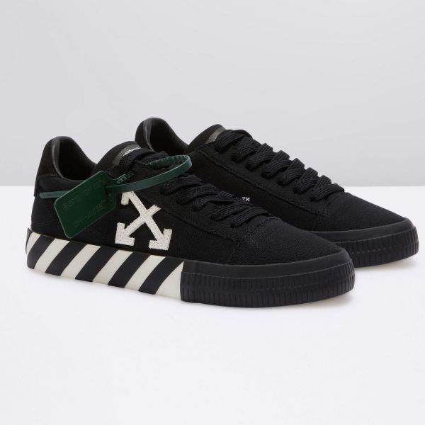 Кеды Off White Low Vulcanized Black White.