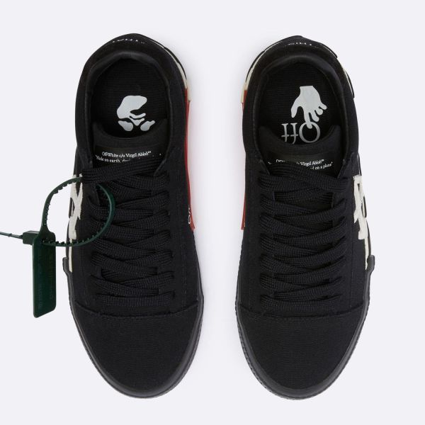 Кеды Off White Low Vulcanized Black White.