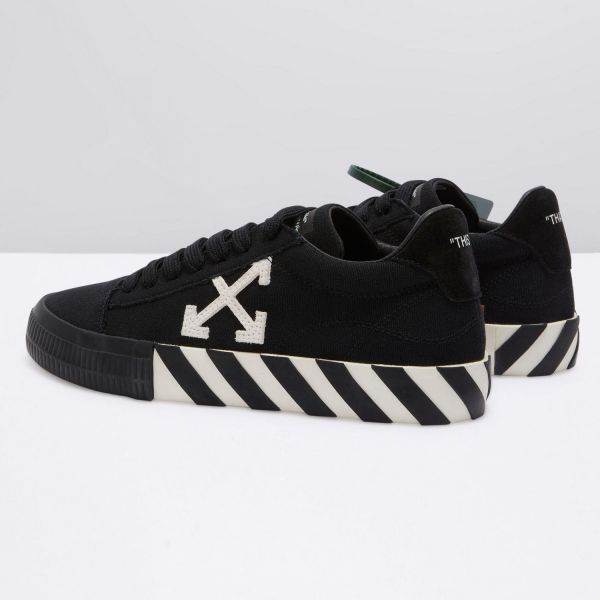 Кеды Off White Low Vulcanized Black White.
