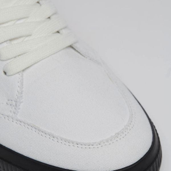 Кеды Off White Low Vulcanized Canvas White Black OMIA085F21FAB0020110.
