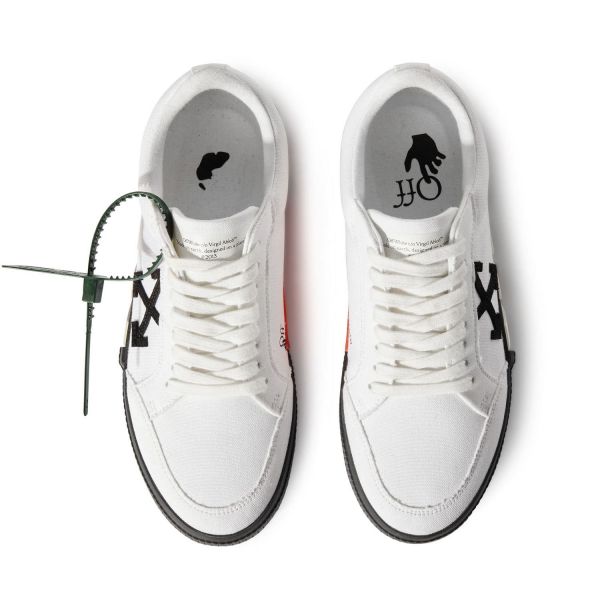 Кеди Off White Low Vulcanized Canvas White Black OMIA085C99FAB0010110.
