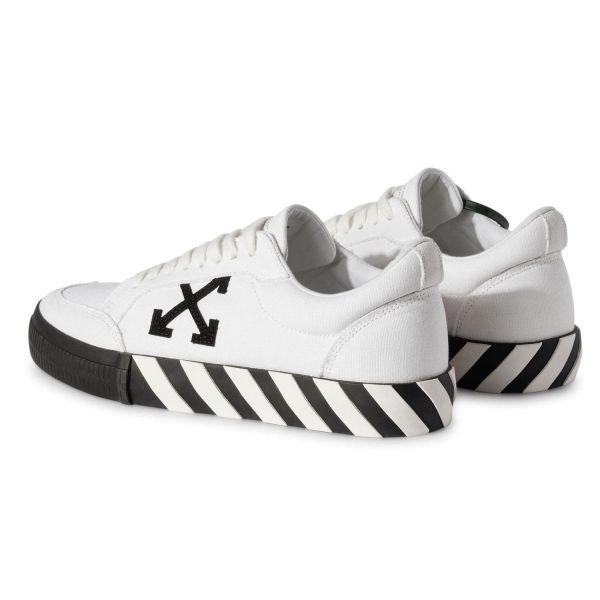 Кеди Off White Low Vulcanized Canvas White Black OMIA085C99FAB0010110.