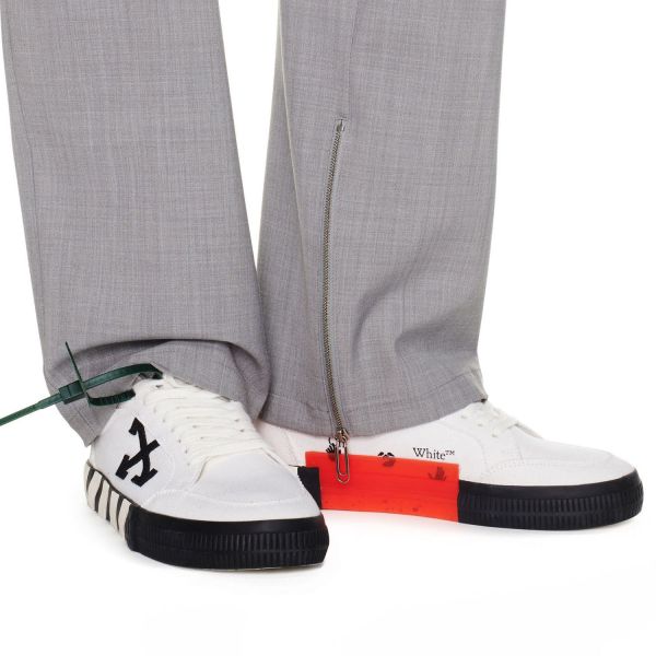 Кеди Off White Low Vulcanized Canvas White Black OMIA085C99FAB0010110.