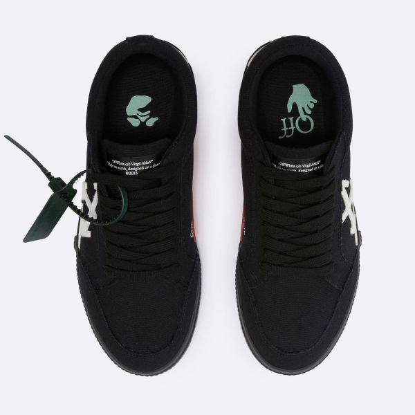 Кеды Off White Low Vulcanized Canvas Black White OMIA085C99FAB0011001.