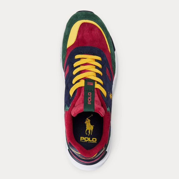 Кроссовки POLO Ralph Lauren JGR PP-SK-ATH CLRBLK Suede/Corduroy.