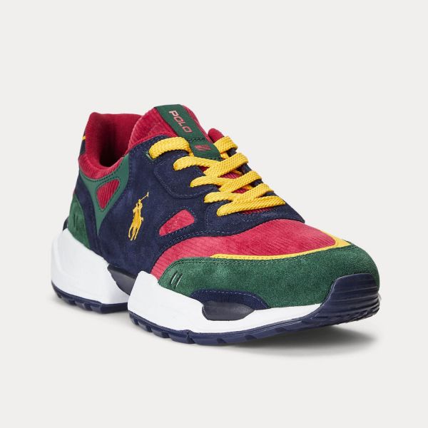 Кроссовки POLO Ralph Lauren JGR PP-SK-ATH CLRBLK Suede/Corduroy.
