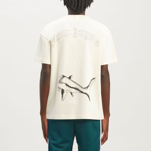 Футболка Palm Angels Broken Shark Classic Tee.