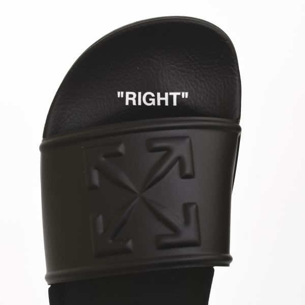Шлепанцы Off White Arrow Pool Slider BLK.