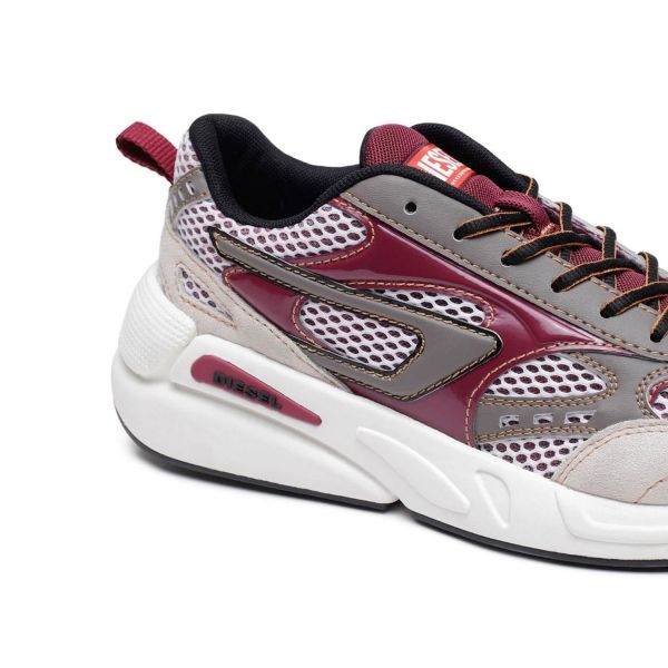 Кроссовки Diesel S-Serendipity Sport Bright White/Beet Red/Brushed Nickel.