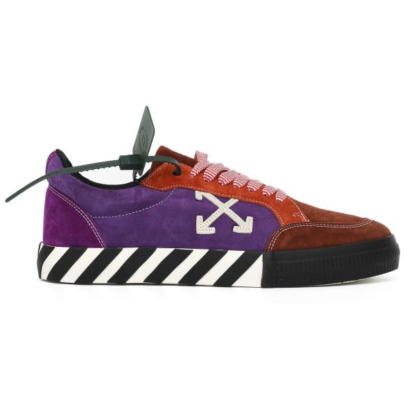 Кеды Off White Low Vulcanized Full Leathe Multicilir Beig.