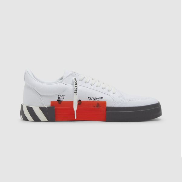 Кеды Off White Low Vulcanized Canvas White Dark Grey.
