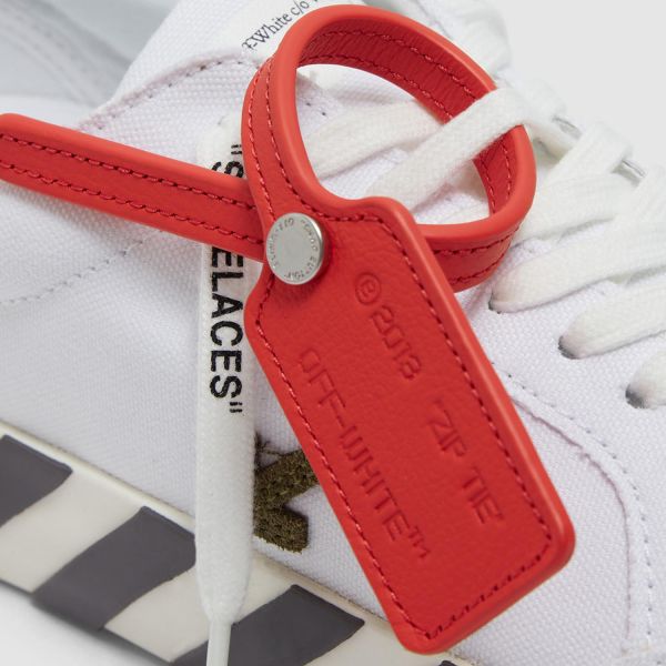 Кеды Off White Low Vulcanized Canvas White Dark Grey.
