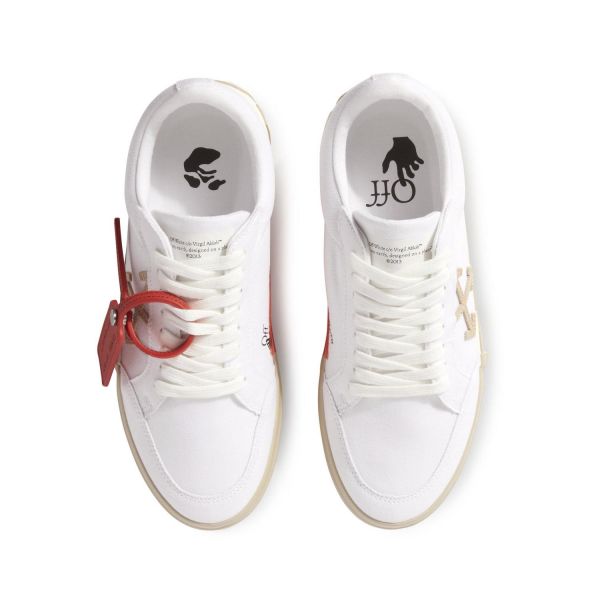 Кеды Off White Low Vulcanized Canvas White Sand.