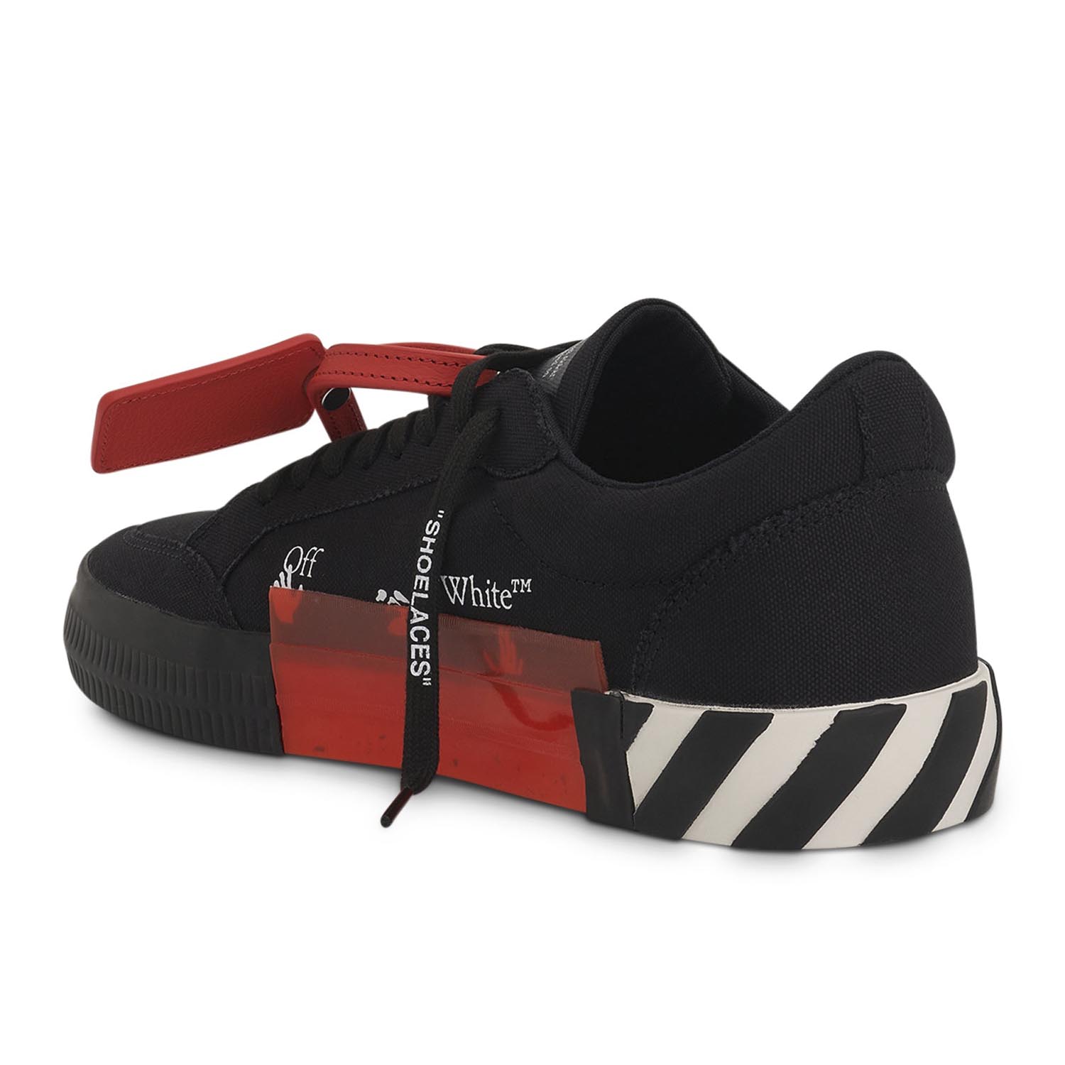 Off White Low Vulcanized Canvas Black Orange