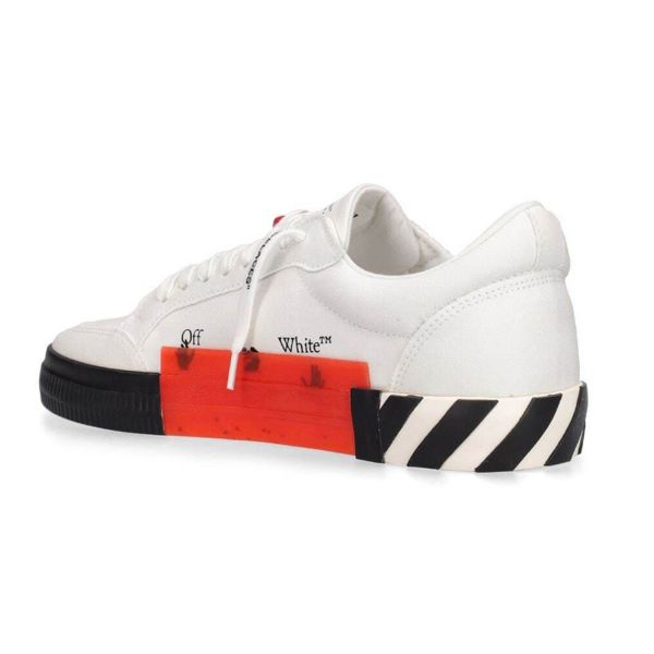 Кеды Off White Low Vulcanized Canvas White Lime.