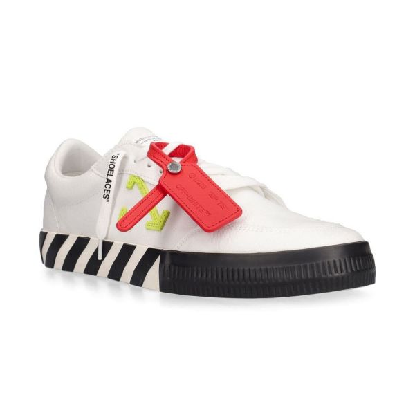 Кеды Off White Low Vulcanized Canvas White Lime.