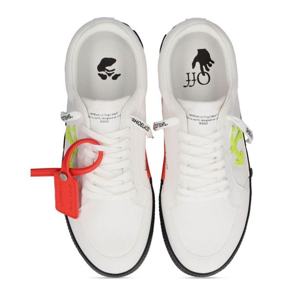 Кеды Off White Low Vulcanized Canvas White Lime.