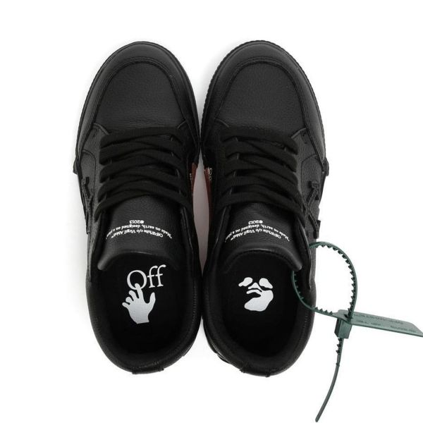 Кеди Off White Low Vulcanized Leather Black Black.