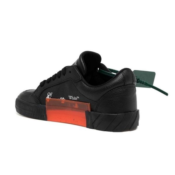 Кеди Off White Low Vulcanized Leather Black Black.