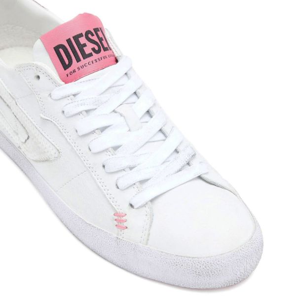 Кеди Diesel S-Leroji Low X White/Geranium Pink.