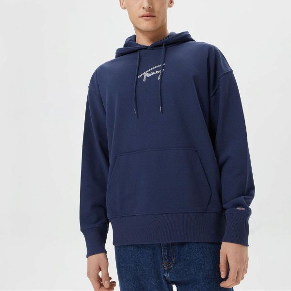 Худі Tommy Hilfiger TJM RLXD Signature Hoodie Twilight Navy.