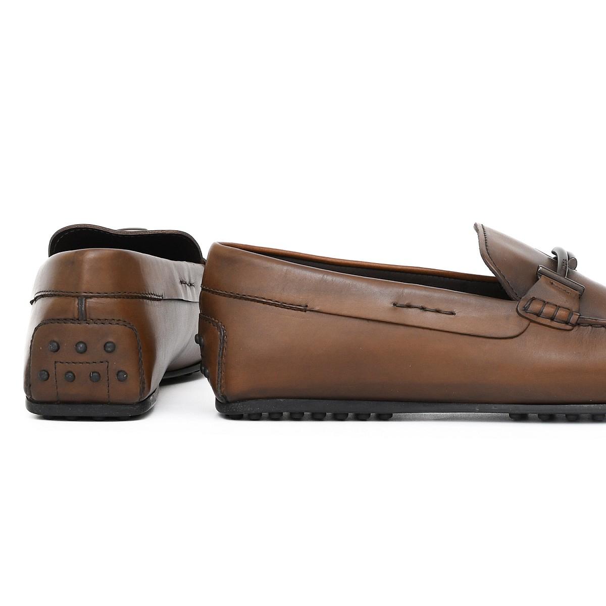 Мокасини Tod's Doppia T City Gommino D9C Cacao