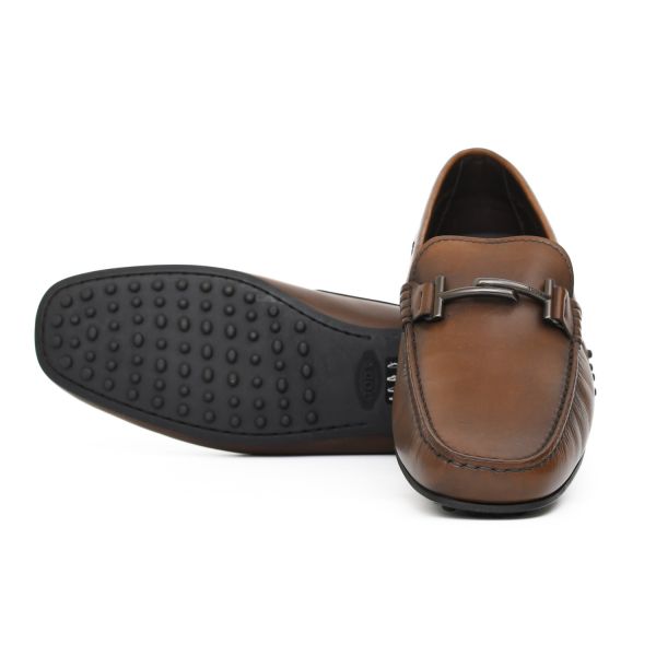 Мокасини Tod's Doppia T City Gommino D9C Cacao.