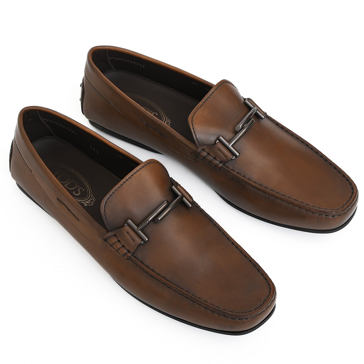 Мокасини Tod's Doppia T City Gommino D9C Cacao