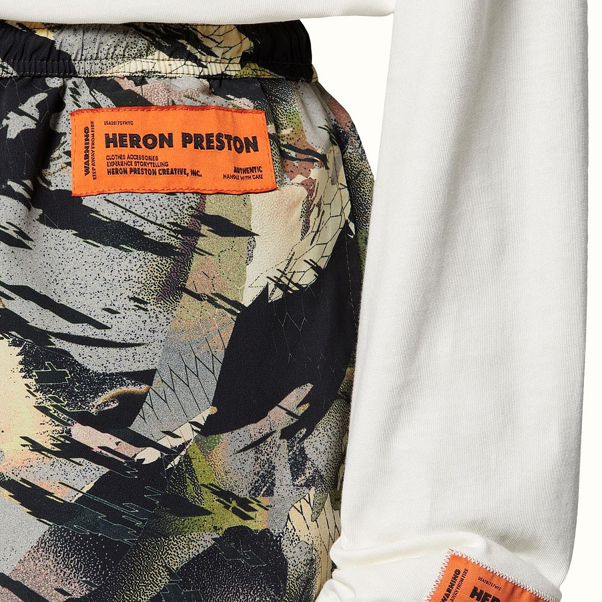 Плавальні шорти Heron Preston Nylon Swimshorts Camou Green