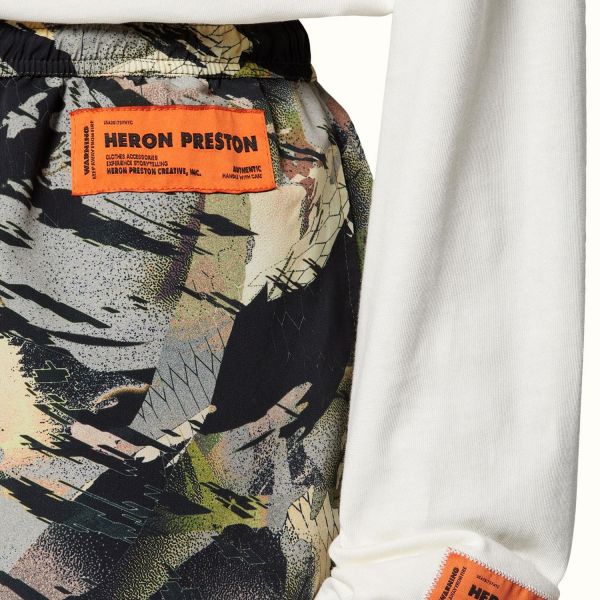 Плавательные шорты Heron Preston Nylon Swimshorts Camou Green.