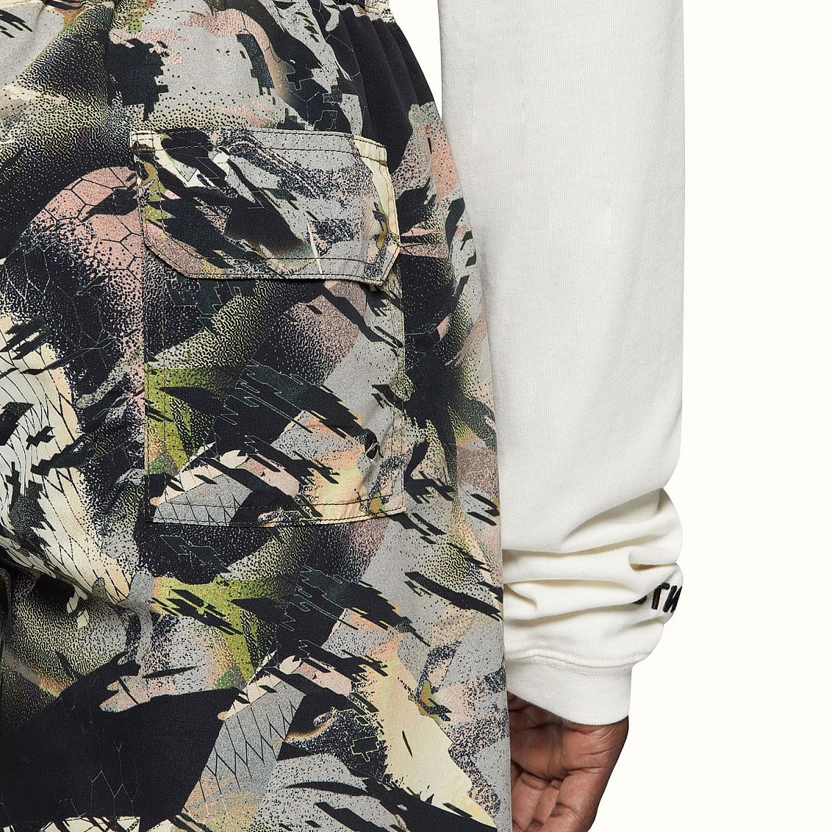 Плавальні шорти Heron Preston Nylon Swimshorts Camou Green