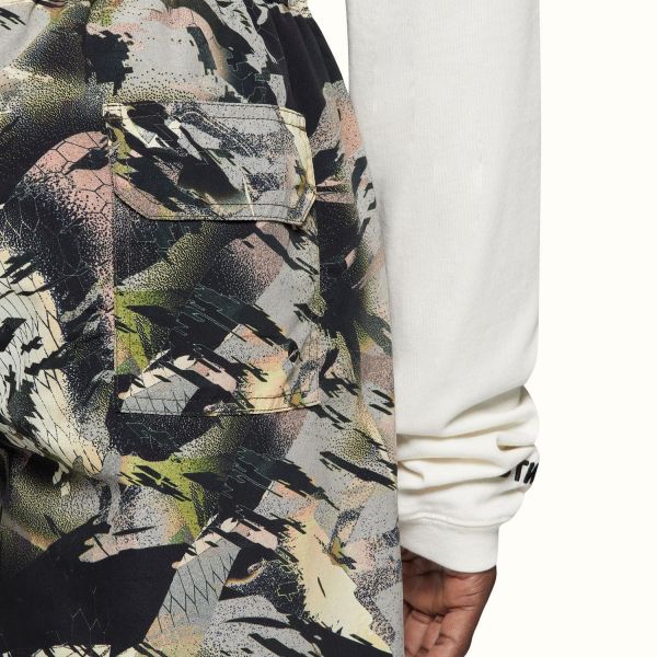 Плавательные шорты Heron Preston Nylon Swimshorts Camou Green.