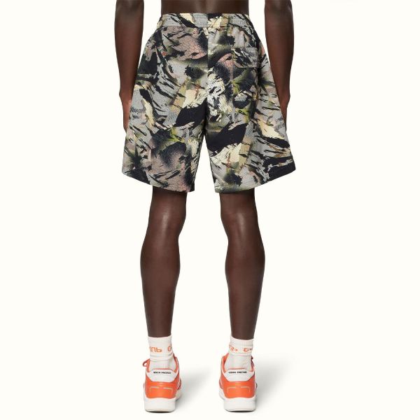 Плавательные шорты Heron Preston Nylon Swimshorts Camou Green.