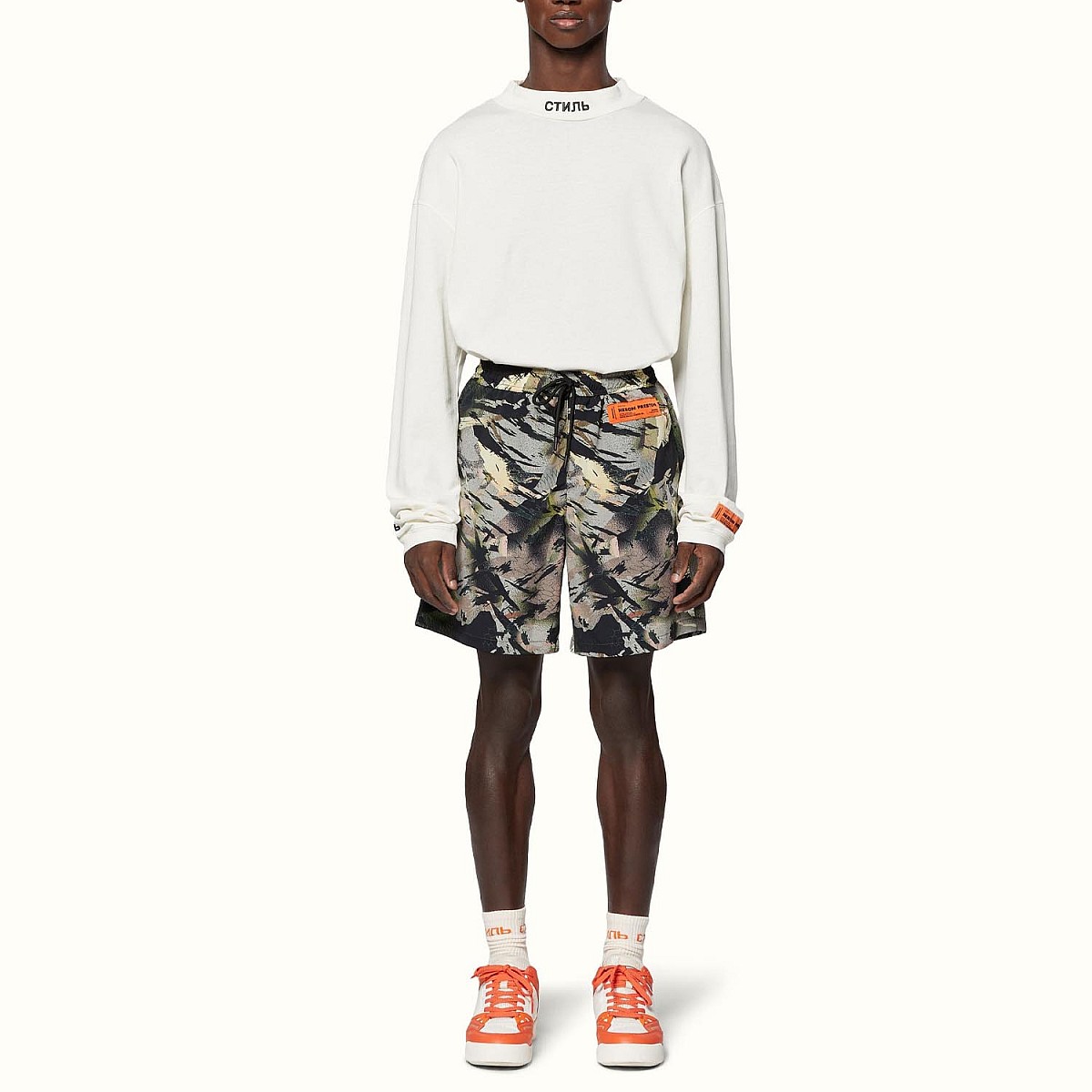 Плавальні шорти Heron Preston Nylon Swimshorts Camou Green