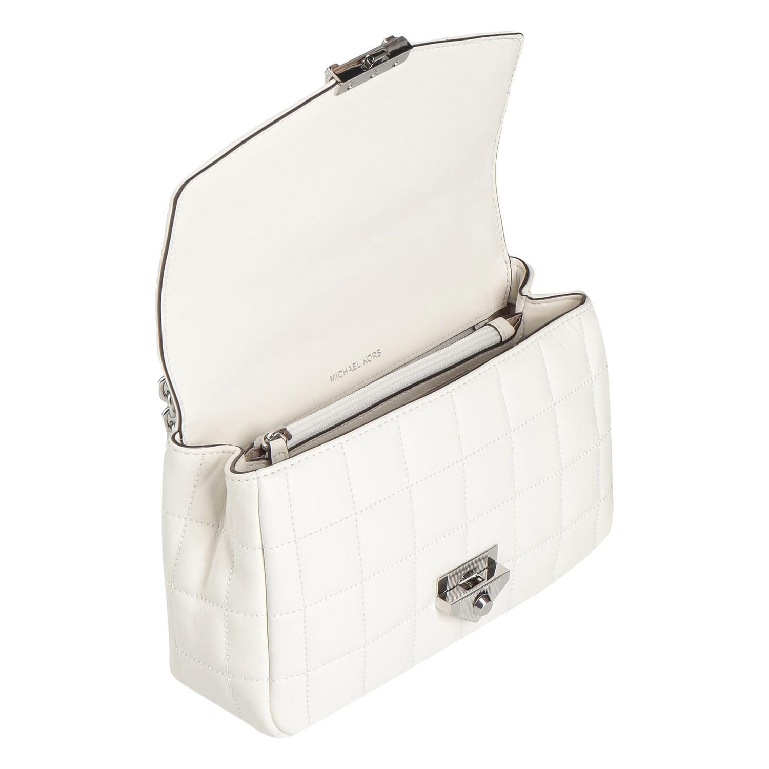 Сумка Michael Kors Soho White Chain SHLDR