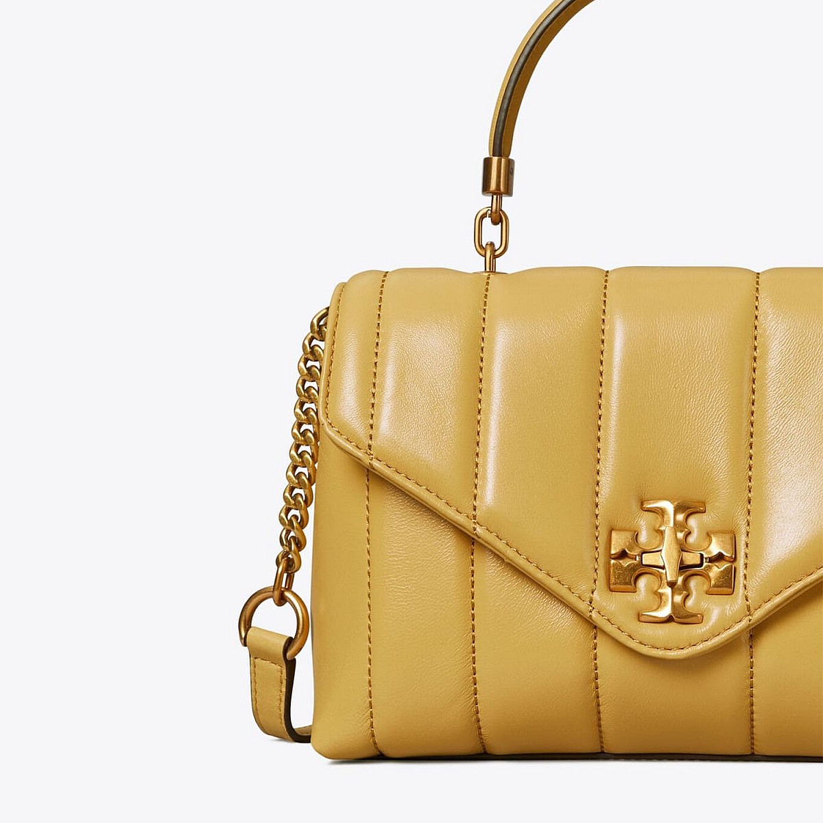 Сумка Tory Burch Kira Small Top-Handle Satchel Beeswax