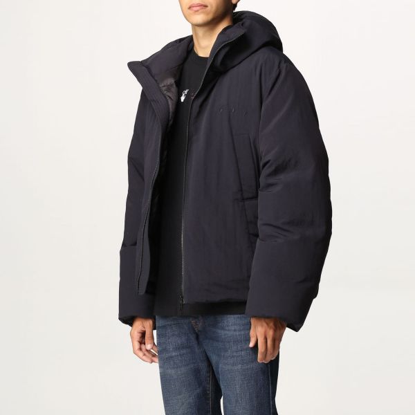 Пуховик Off White Minimal Hooded Puffer Black Black.