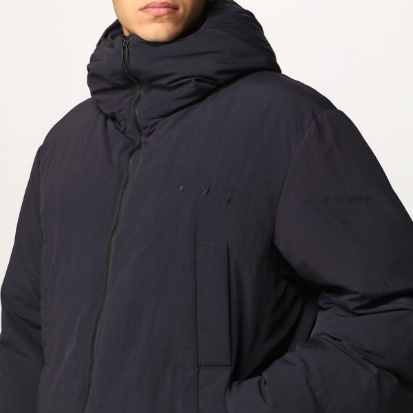 Пуховик Off White Minimal Hooded Puffer Black Black.