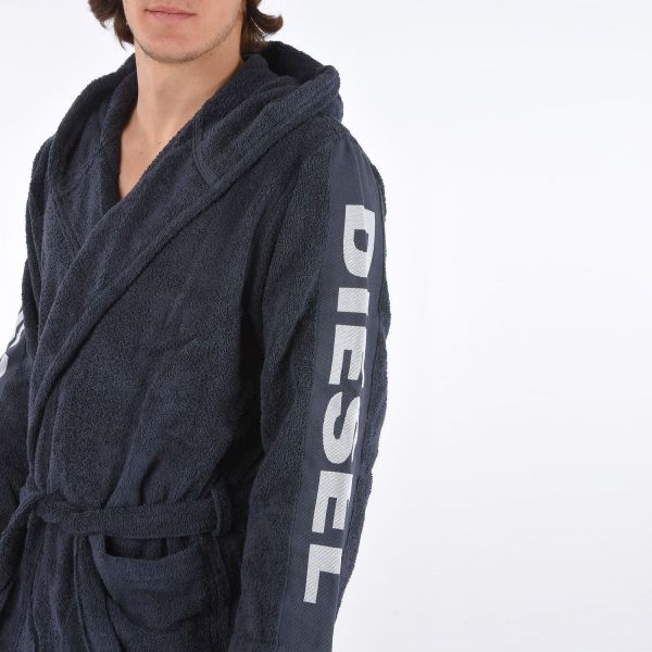 Халат Diesel Sport Logo Cappuccio 178 Blue.