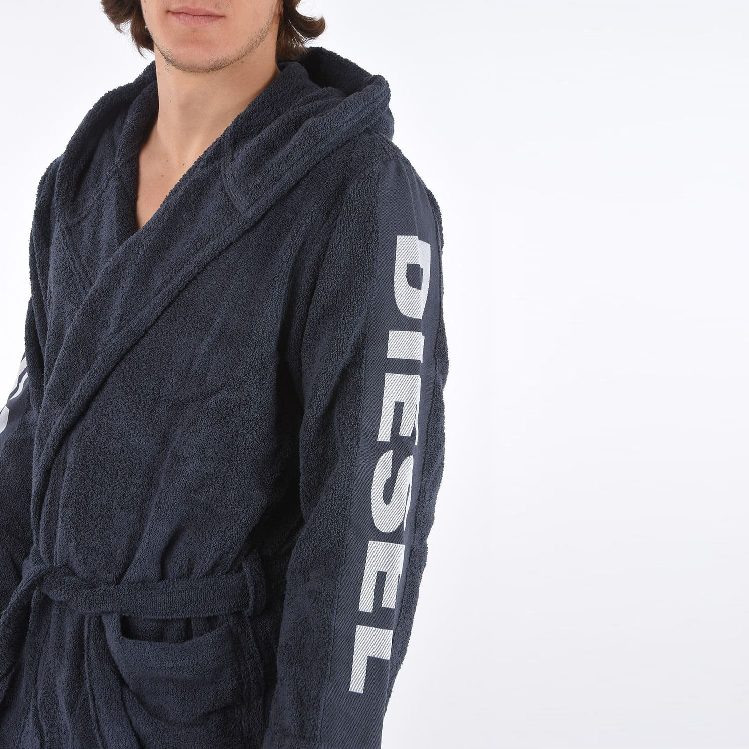 Халат Diesel Sport Logo Cappuccio 178 Blue