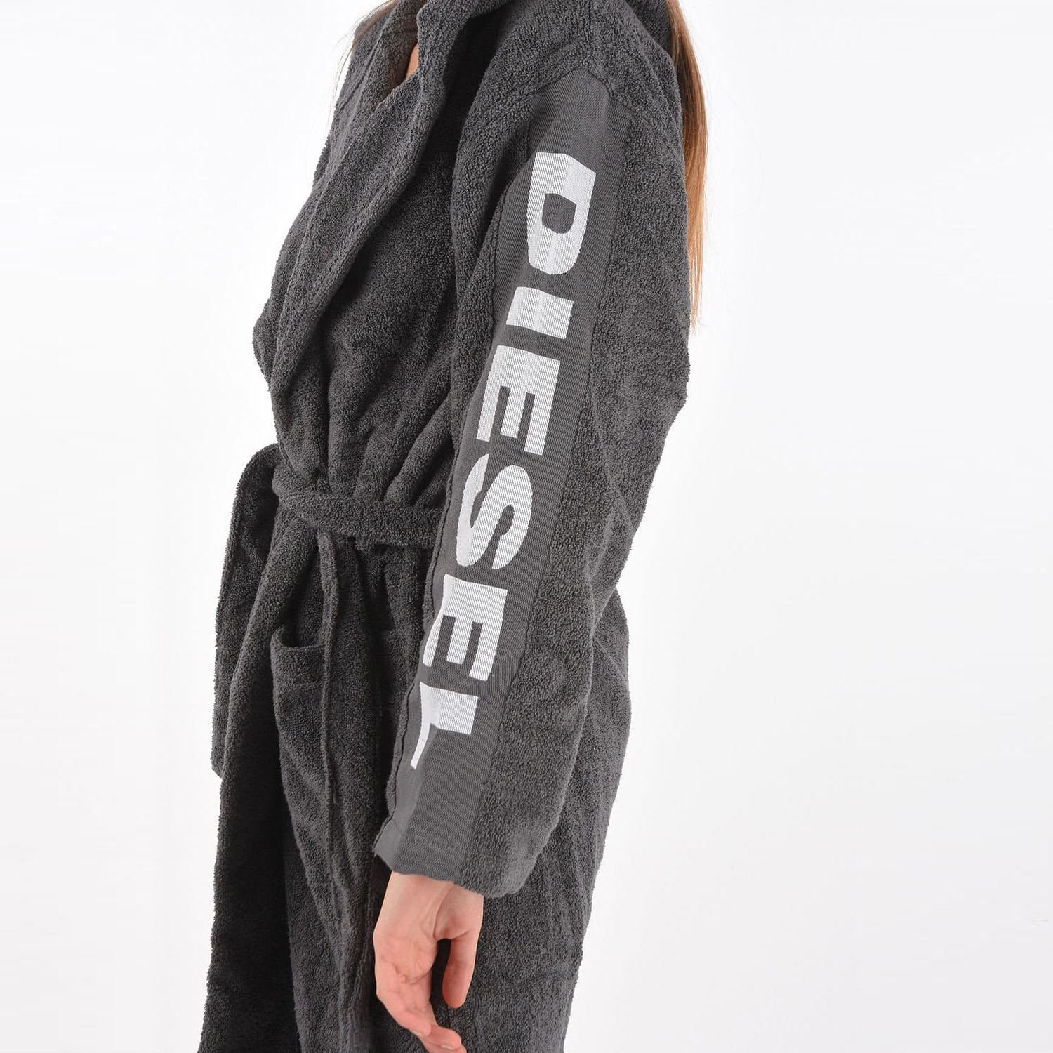 Халат Diesel Sport Logo Cappuccio 011 Grey