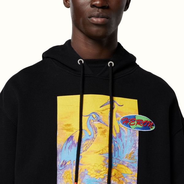 Худі Heron Preston HOODIE HERON KK22 Black Yellow.