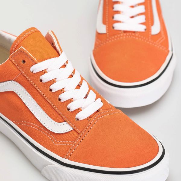 Кеди Vans Old Skool Orange Tiger/True White.