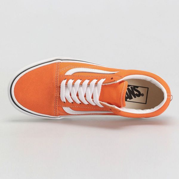 Кеди Vans Old Skool Orange Tiger/True White.